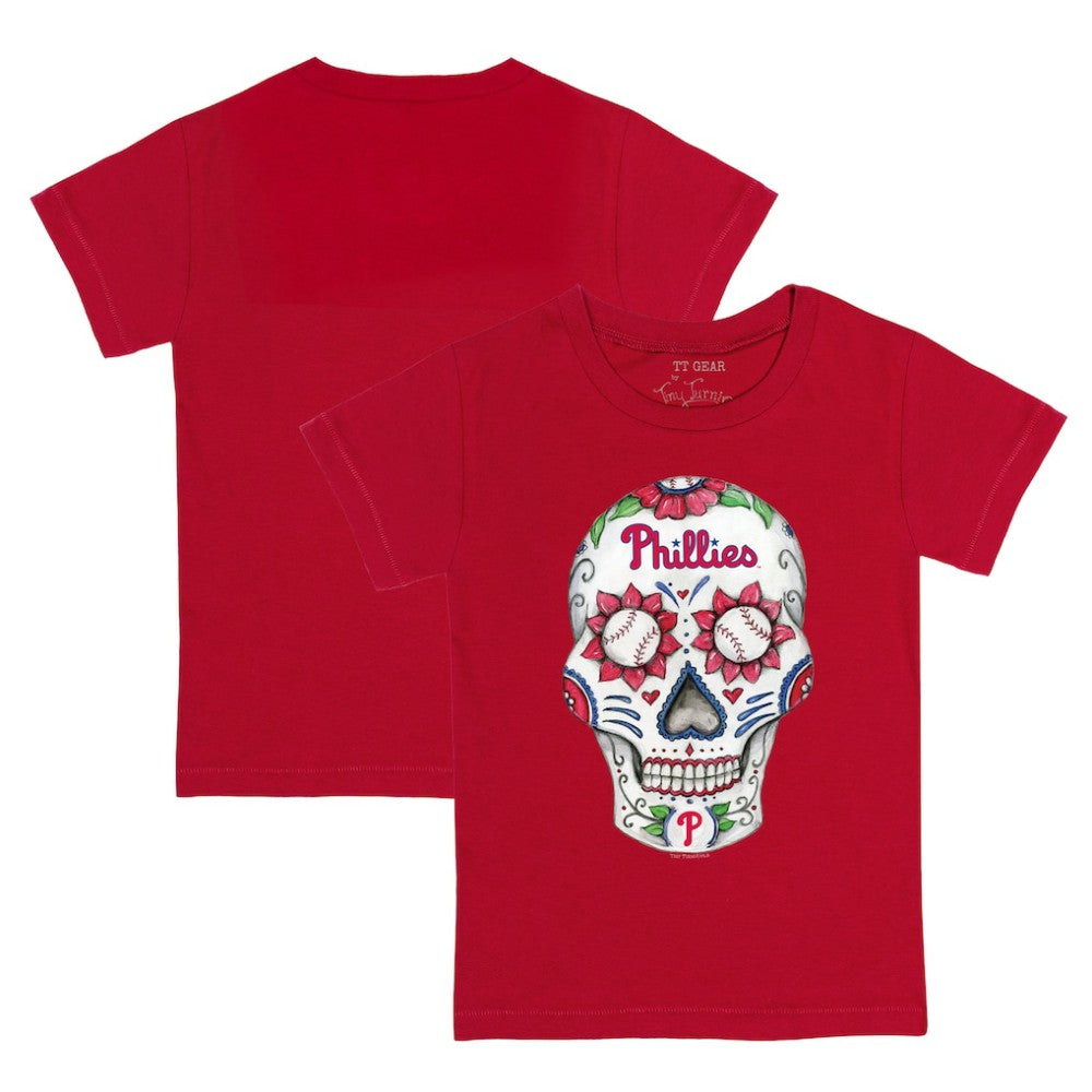 Philadelphia Phillies Tiny Turnip Youth Sugar Skull T-Shirt Discount