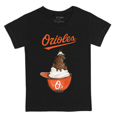 Baltimore Orioles Tiny Turnip Youth Sundae Helmet T-Shirt Sale
