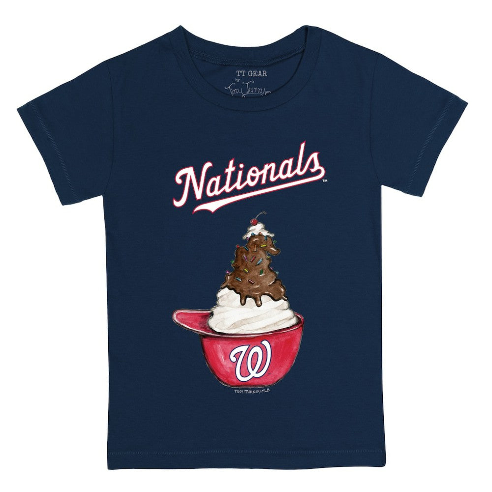 Washington Nationals Tiny Turnip Youth Sundae Helmet T-Shirt Outlet