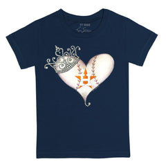 Houston Astros Tiny Turnip Youth Tiara Heart T-Shirt Near Me