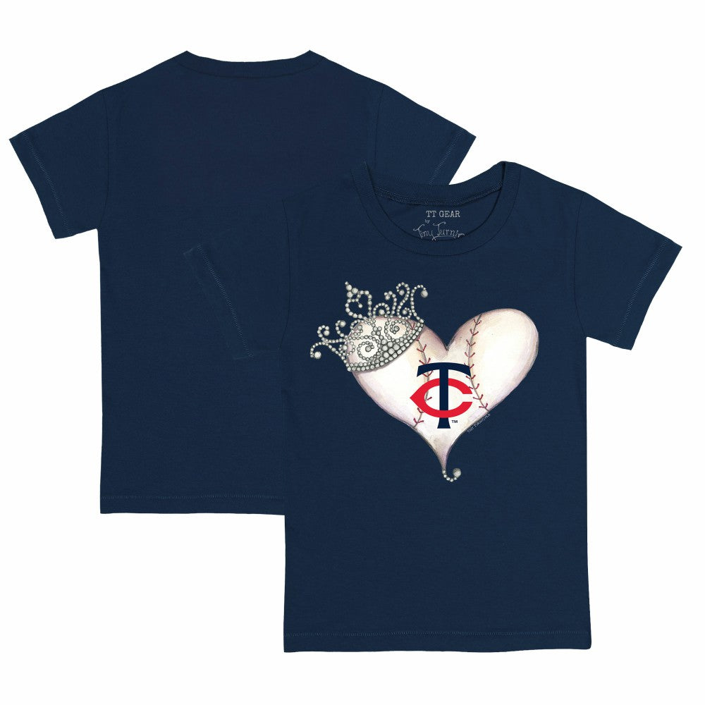 Minnesota Twins Tiny Turnip Youth Tiara Heart T-Shirt Near Me