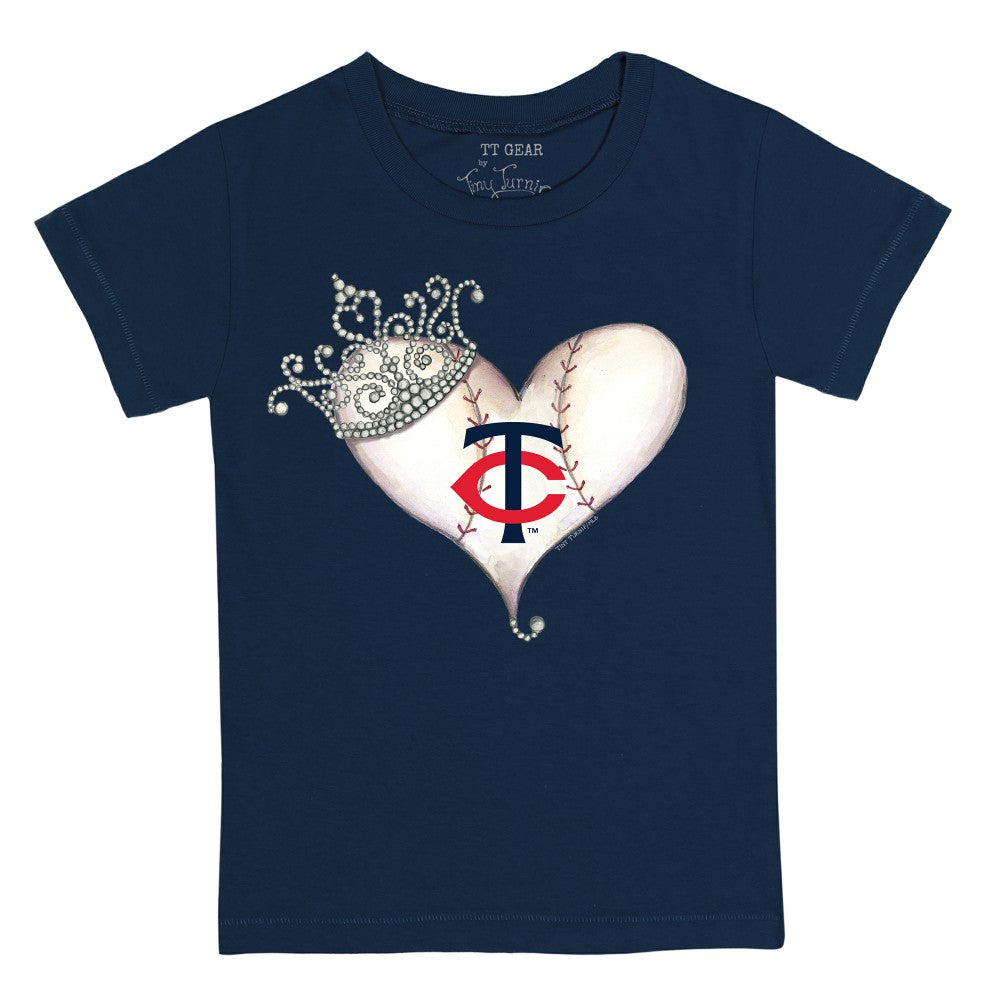 Minnesota Twins Tiny Turnip Youth Tiara Heart T-Shirt Near Me