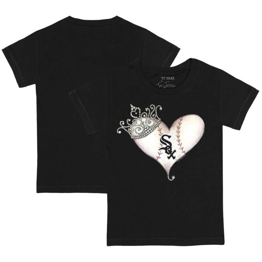 Chicago White Sox Tiny Turnip Youth Tiara Heart T-Shirt Outlet