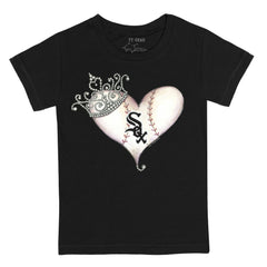 Chicago White Sox Tiny Turnip Youth Tiara Heart T-Shirt Outlet