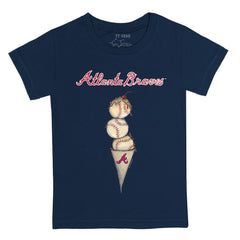 Atlanta Braves Tiny Turnip Youth Triple Scoop T-Shirt for sale