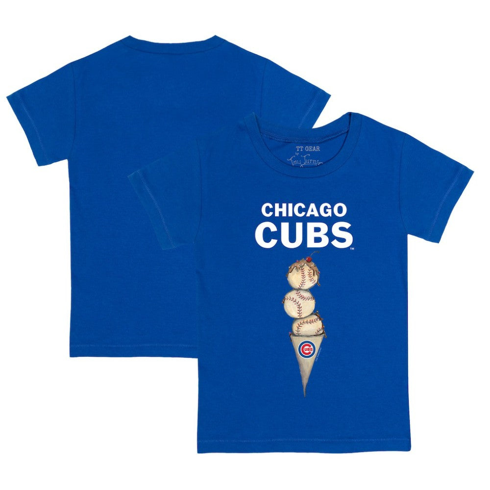 Chicago Cubs Tiny Turnip Youth Triple Scoop T-Shirt Near Me