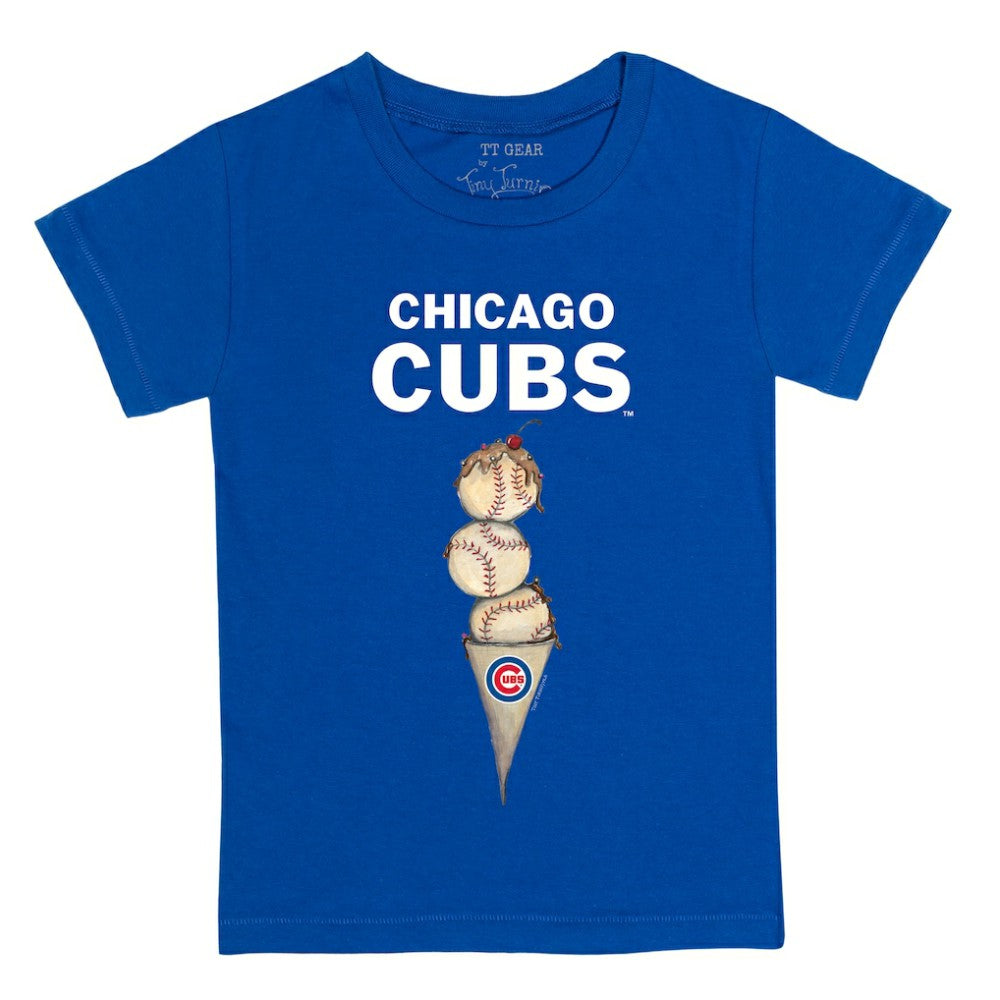 Chicago Cubs Tiny Turnip Youth Triple Scoop T-Shirt Near Me