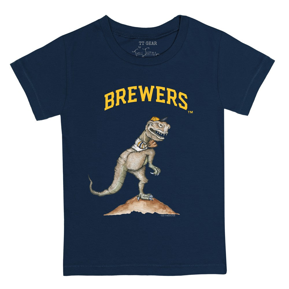 Milwaukee Brewers Tiny Turnip Youth TT Rex T-Shirt Discount
