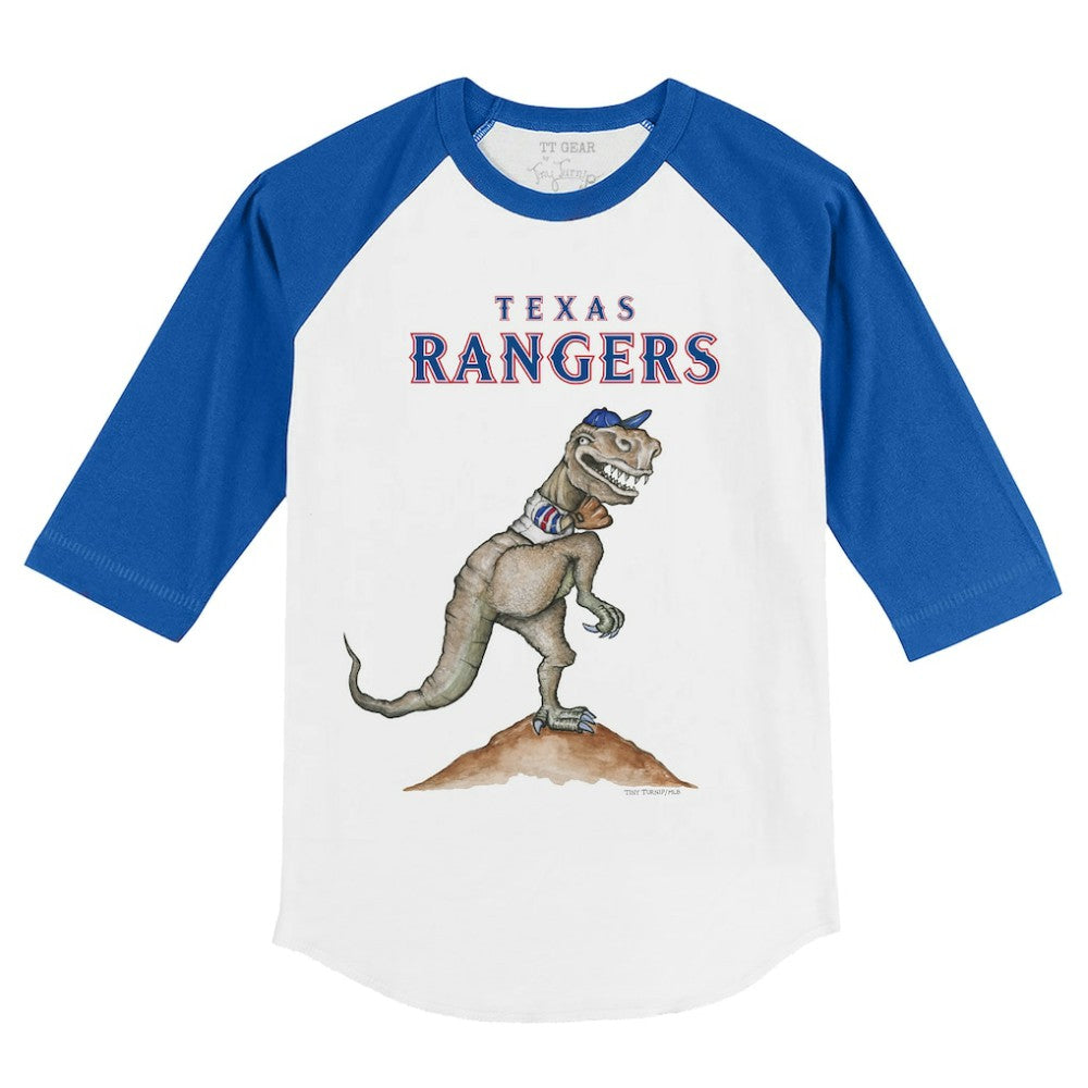 Texas Rangers Tiny Turnip Youth TT Rex 3/4-Sleeve Raglan T-Shirt Near Me