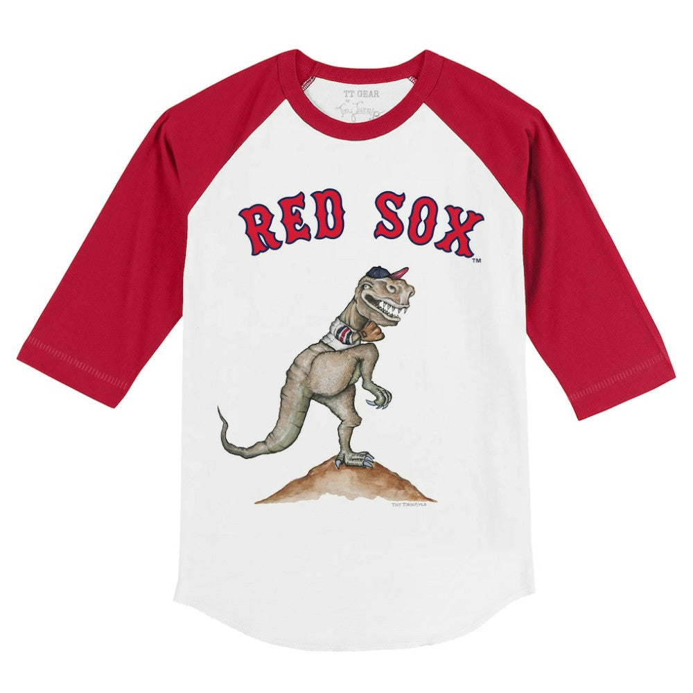 Boston Red Sox Tiny Turnip Youth TT Rex 3/4-Sleeve Raglan T-Shirt Online