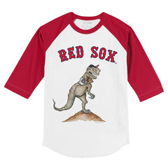 Boston Red Sox Tiny Turnip Youth TT Rex 3/4-Sleeve Raglan T-Shirt Online