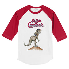 St. Louis Cardinals Tiny Turnip Youth TT Rex 3/4-Sleeve Raglan T-Shirt Sale