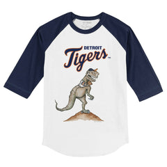 Detroit Tigers Tiny Turnip Youth TT Rex 3/4-Sleeve Raglan T-Shirt Discount