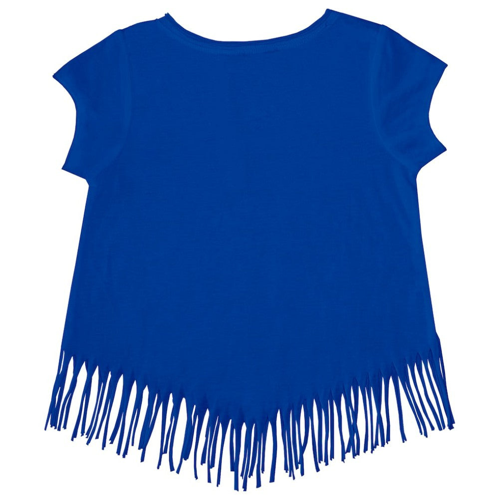 Chicago Cubs Tiny Turnip Girls Youth Unicorn Fringe T-Shirt Discount
