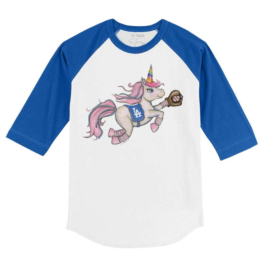Los Angeles Dodgers Tiny Turnip Youth Unicorn 3/4-Sleeve Raglan T-Shirt Near Me
