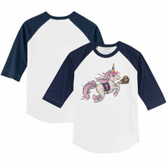 Minnesota Twins Tiny Turnip Youth Unicorn 3/4-Sleeve Raglan T-Shirt Sale