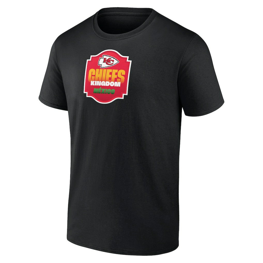 Kansas City Chiefs Kingdom Mexico T-Shirt - Black - NFL