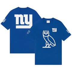 New York Giants OVO Owl Logo T-Shirt - Royal - NFL