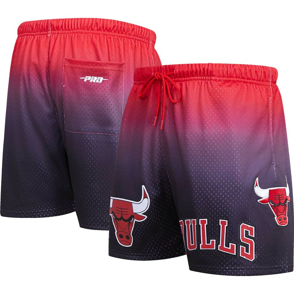 Chicago Bulls Pro Standard Ombre Mesh Shorts Black/Red