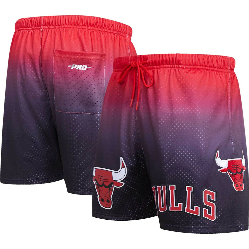 Chicago Bulls Pro Standard Ombre Mesh Shorts Black/Red