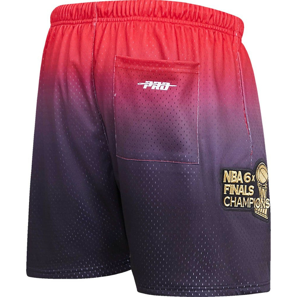 Chicago Bulls Pro Standard Ombre Mesh Shorts Black/Red