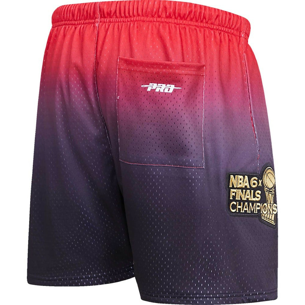 Chicago Bulls Pro Standard Ombre Mesh Shorts Black/Red