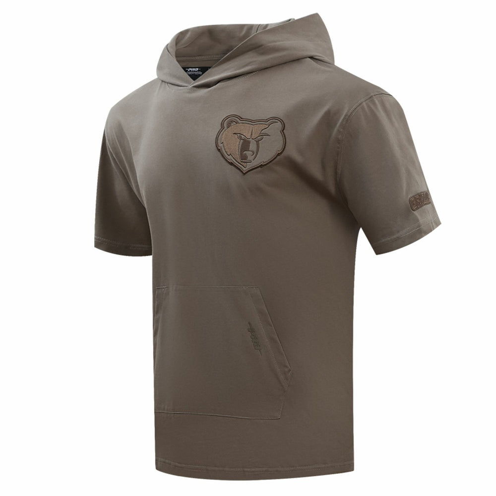 Memphis Grizzlies Pro Standard Neutrals Short Sleeve Pullover Hoodie Brown
