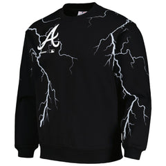 Atlanta Braves PLEASURES Lightning Crewneck Pullover Sweatshirt Discount