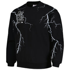 St. Louis Cardinals PLEASURES Lightning Crewneck Pullover Sweatshirt Discount