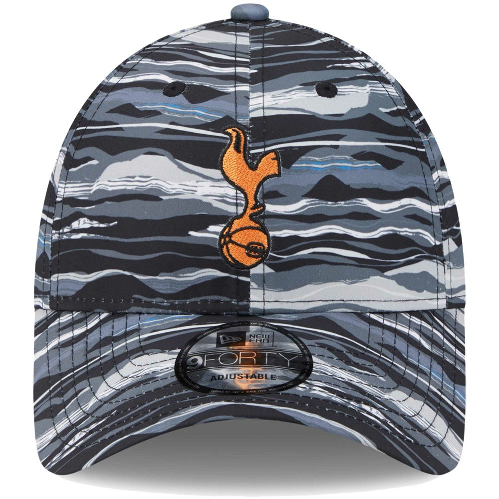 New Era - Tottenham Hotspur New Era Wave All Over Print 9FORTY Adjustable Hat - Black