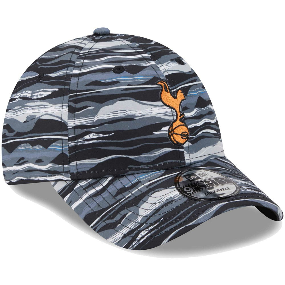 New Era - Tottenham Hotspur New Era Wave All Over Print 9FORTY Adjustable Hat - Black