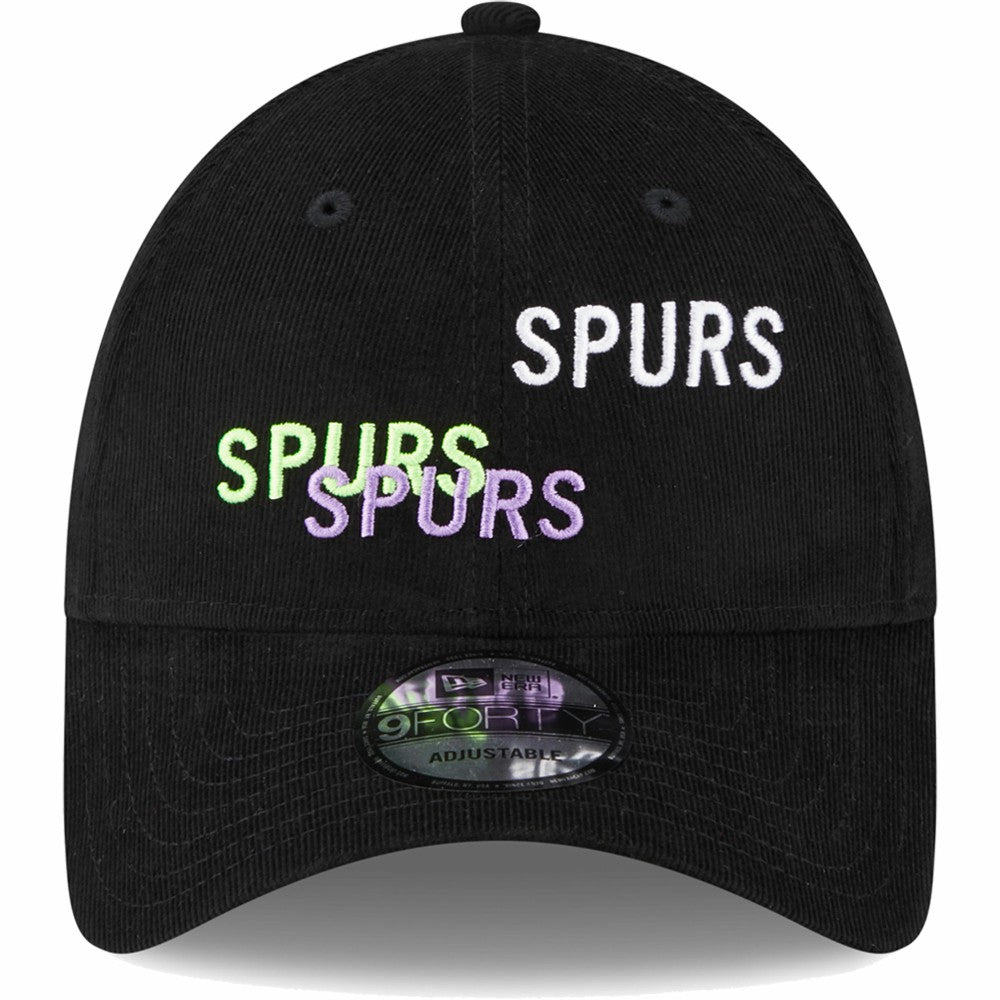 New Era - Tottenham Hotspur New Era Triple Wordmark 9FORTY Adjustable Hat - Black