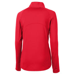Cleveland Guardians Cutter & Buck Women's Americana Logo Adapt Eco Knit Stretch Recycled Half-Zip Pullover Top Discount