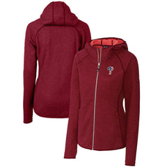 Philadelphia Phillies Cutter & Buck Women's Americana Logo Mainsail Sweater-Knit Full-Zip Hoodie Online