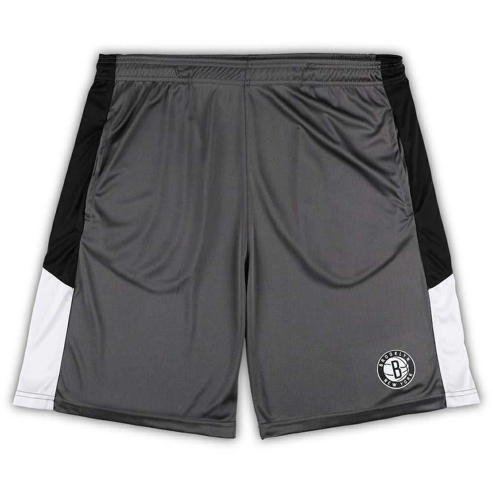 Fanatics Brooklyn Nets Big & Tall Shorts Gray