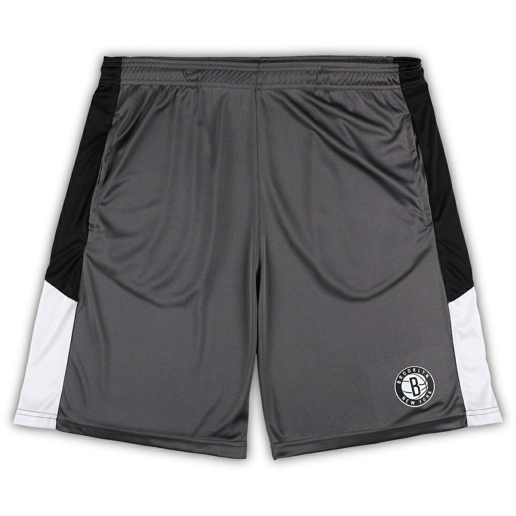 Fanatics Brooklyn Nets Big & Tall Shorts Gray