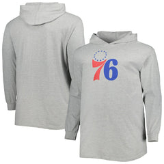 Fanatics Philadelphia 76ers Big & Tall Pullover Hoodie Heather Gray