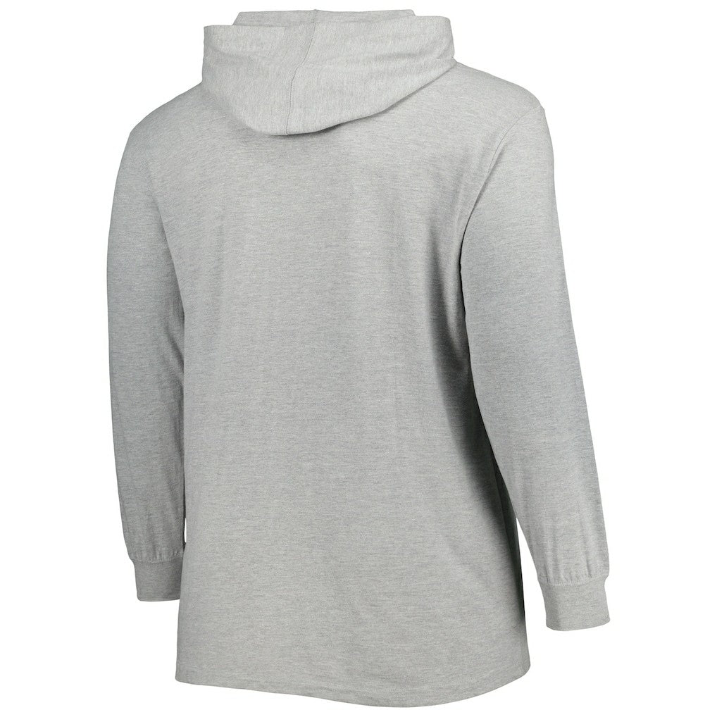 Fanatics Chicago Bulls Big & Tall Pullover Hoodie Heather Gray