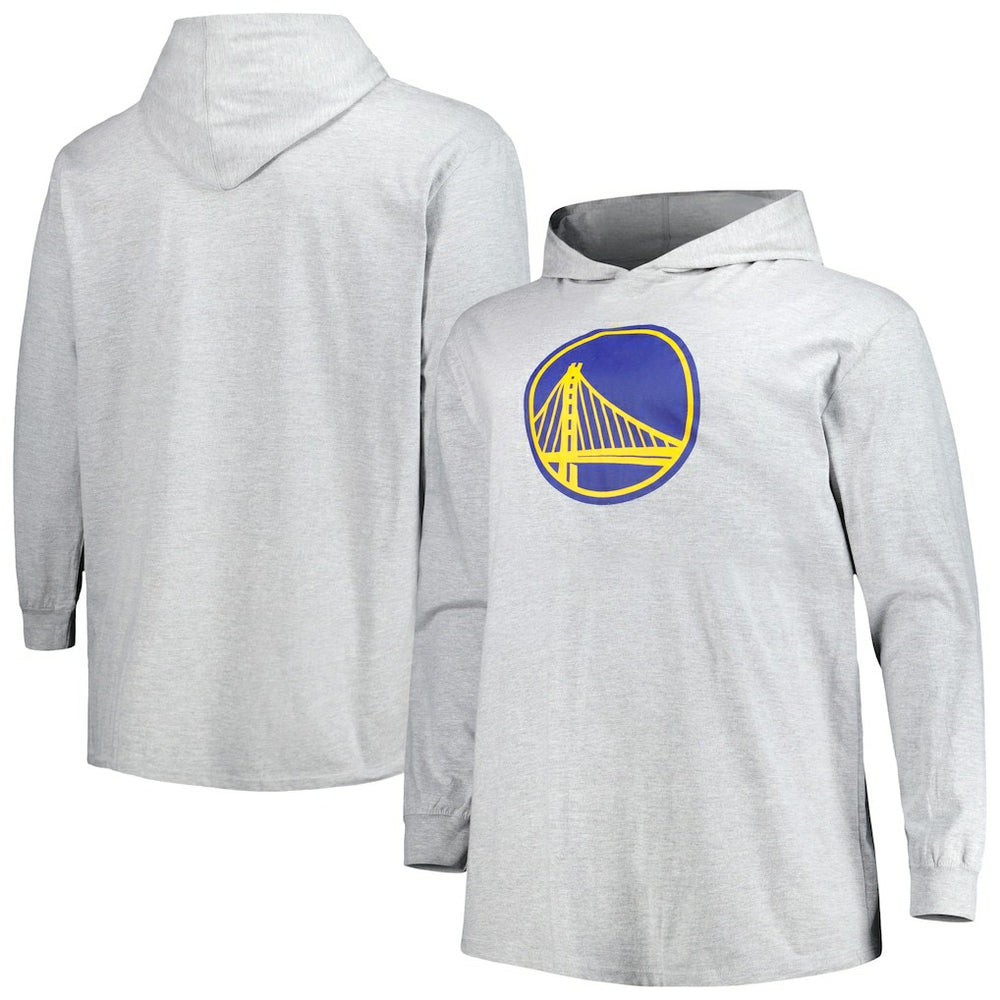 Fanatics Golden State Warriors Big & Tall Pullover Hoodie Heather Gray