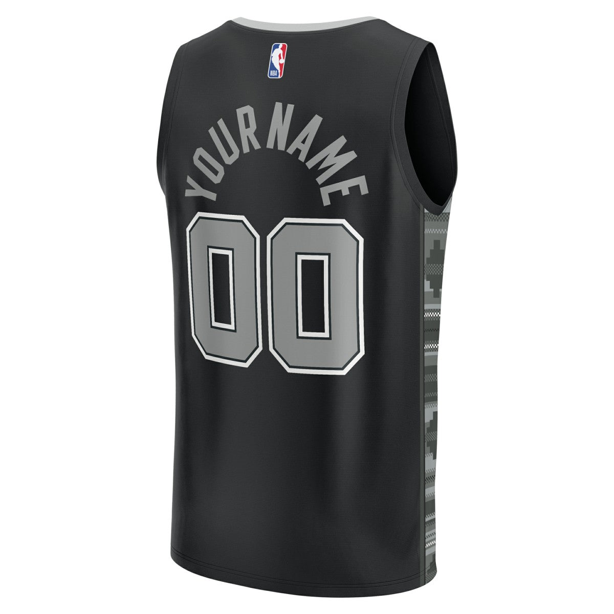 Fanatics San Antonio Spurs Fast Break Custom Replica Jersey Black Statement Edition