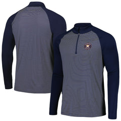 Houston Astros Levelwear Charter Striped Raglan Quarter-Zip Top Discount