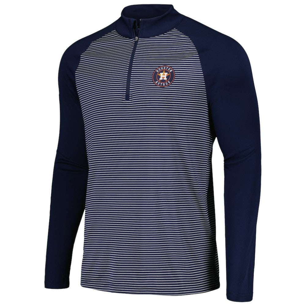 Houston Astros Levelwear Charter Striped Raglan Quarter-Zip Top Discount