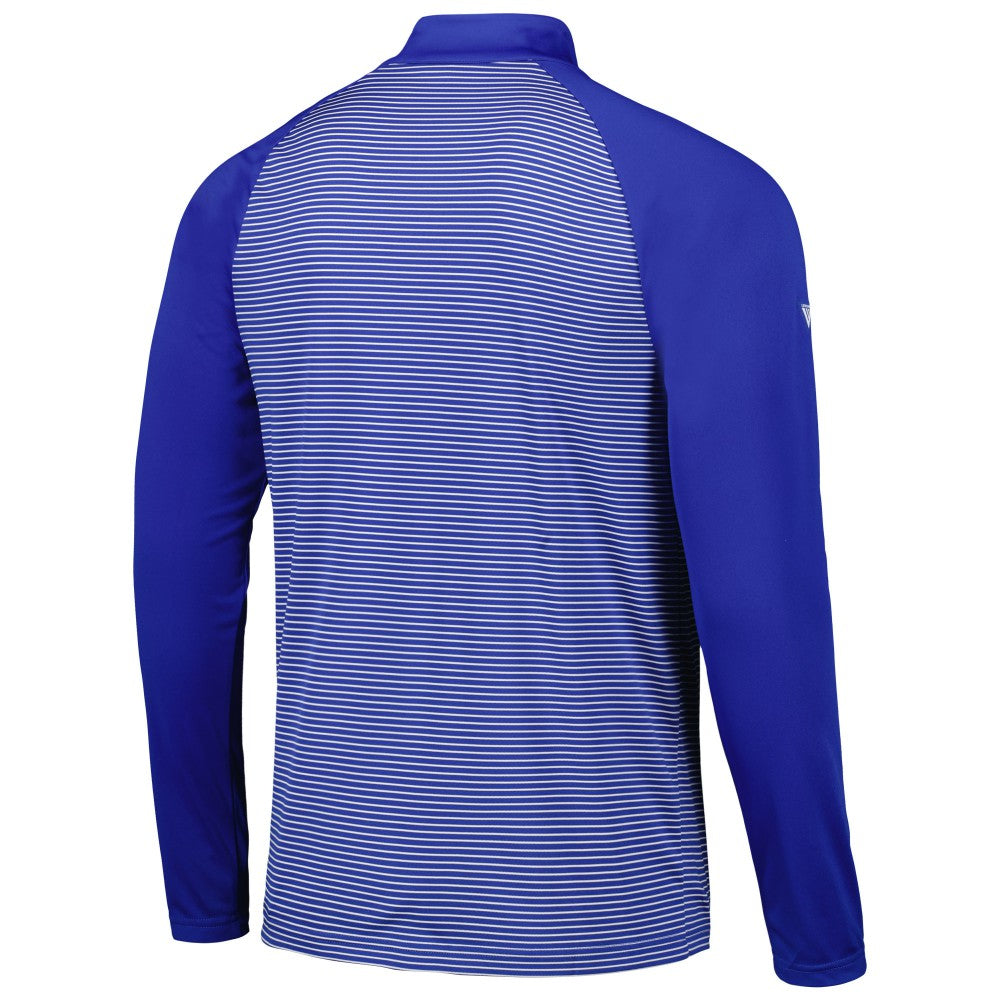 Los Angeles Dodgers Levelwear Charter Striped Raglan Quarter-Zip Top Discount