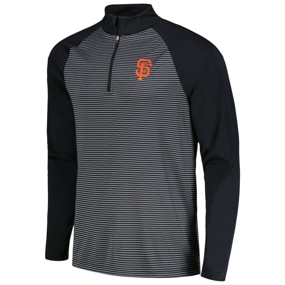San Francisco Giants Levelwear Charter Striped Raglan Quarter-Zip Top Online