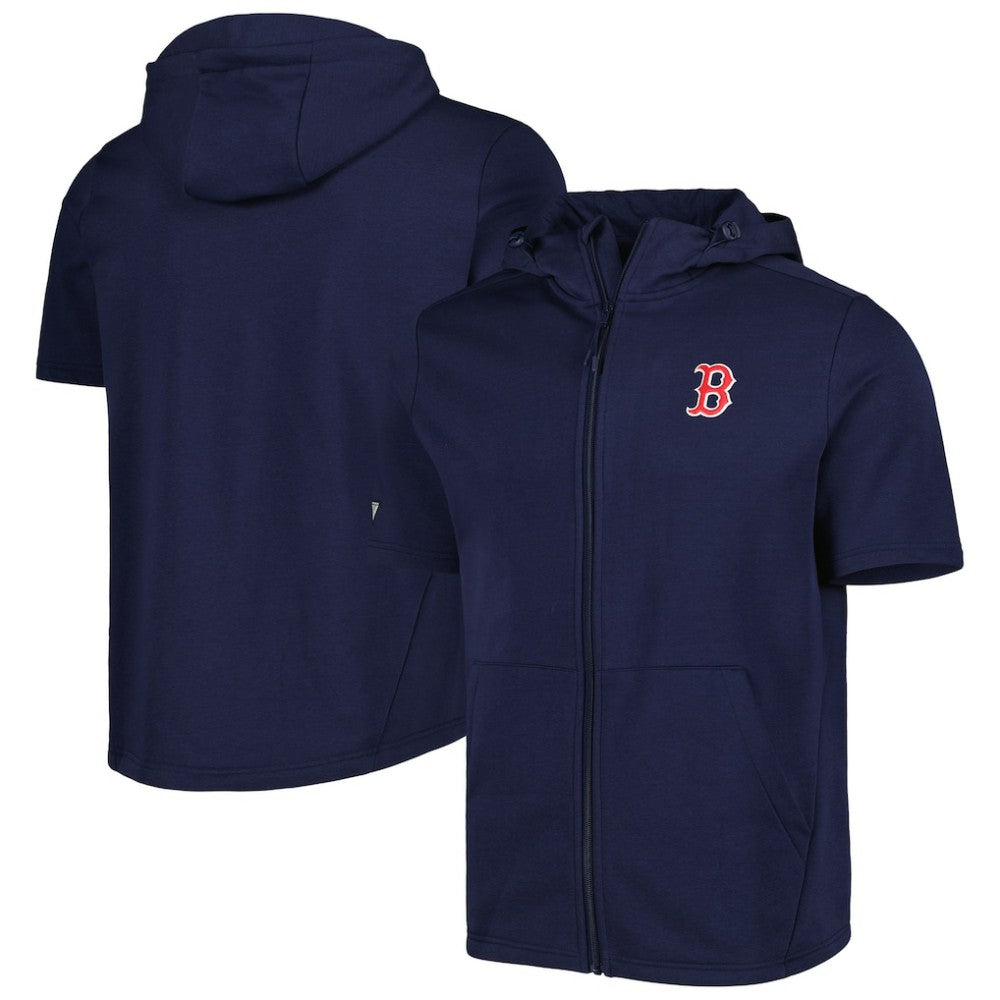 Boston Red Sox Levelwear Recruit Full-Zip Short Sleeve Hoodie Outlet