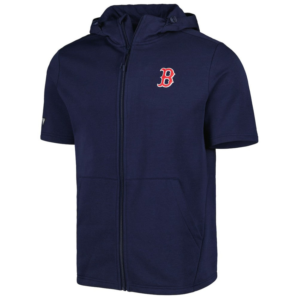 Boston Red Sox Levelwear Recruit Full-Zip Short Sleeve Hoodie Outlet