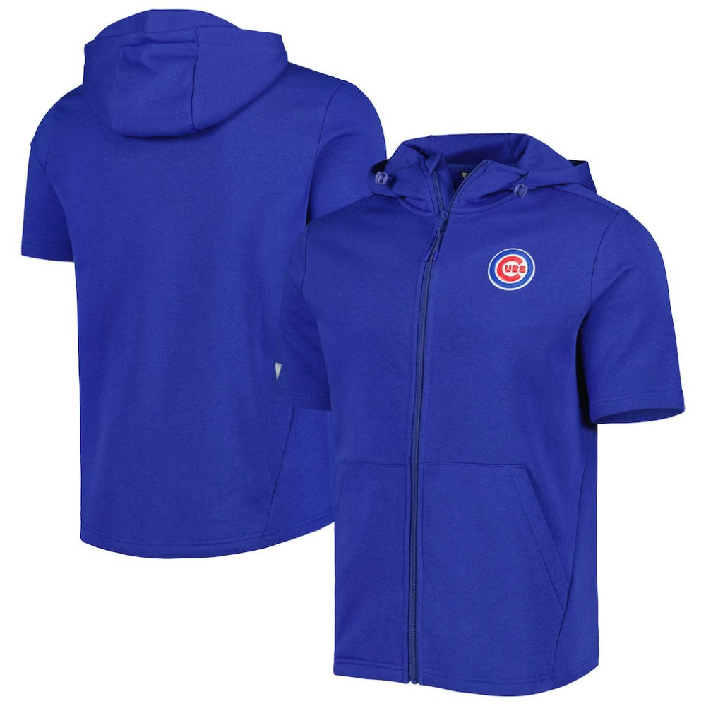 Chicago Cubs Levelwear Recruit Full-Zip Short Sleeve Hoodie for sale
