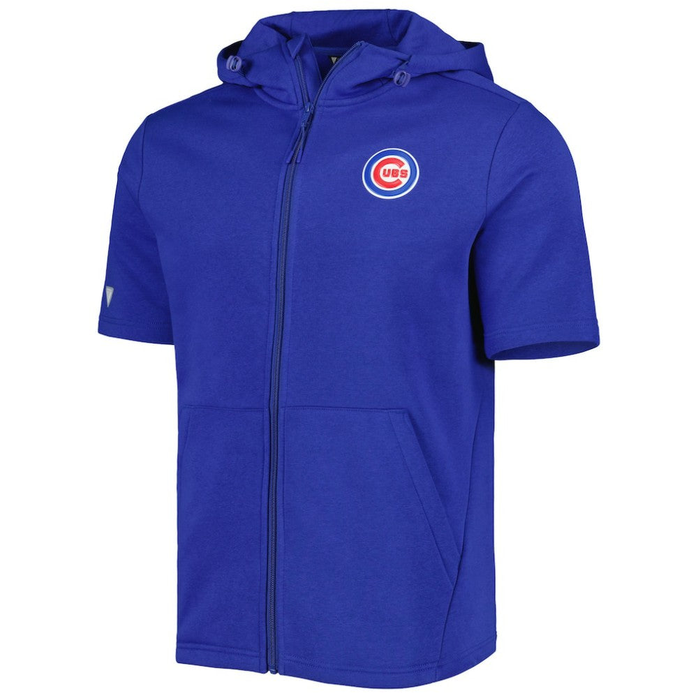 Chicago Cubs Levelwear Recruit Full-Zip Short Sleeve Hoodie for sale