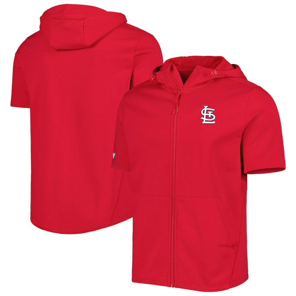 St. Louis Cardinals Levelwear Recruit Full-Zip Short Sleeve Hoodie for sale