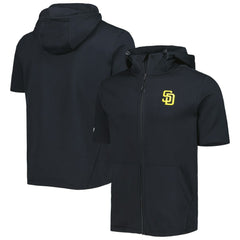 San Diego Padres Levelwear Recruit Full-Zip Short Sleeve Hoodie Near Me